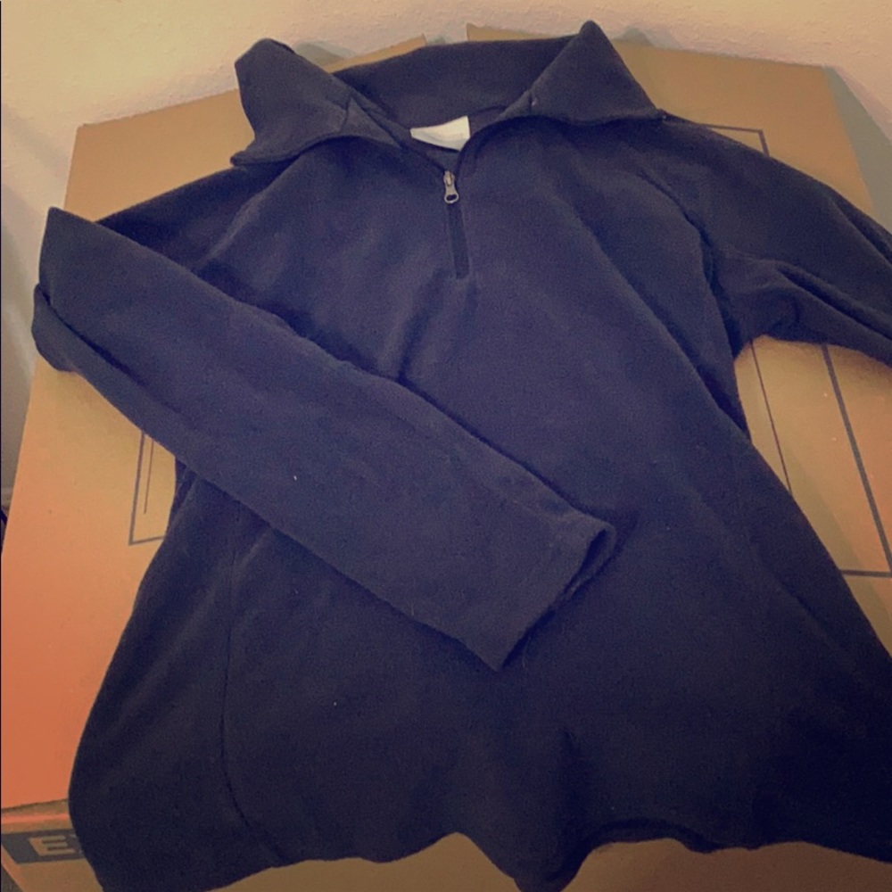 Black Columbia flannel quarter zip